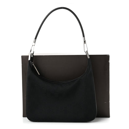 Gucci Monogram GG Small Clasp Hobo Black 10 of 10