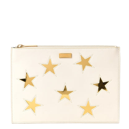 Stella McCartney Alter Nappa Star Zipped Clutch White 1 of 5