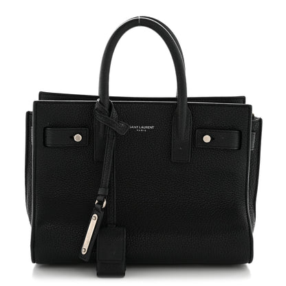 Saint Laurent Grained Calfskin Nano Sac De Jour Souple Black Black 1 of 14