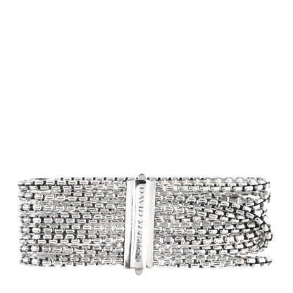 David Yurman Sterling Silver Eight-Row Box Chain Bracelet 3 of 5