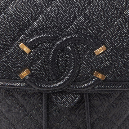 Chanel Caviar Quilted Small Filigree Backpack Black 7 of 9