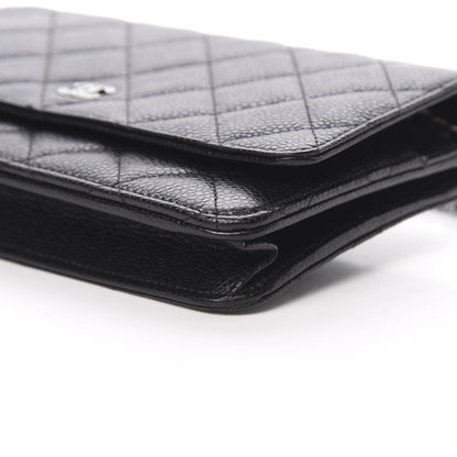 Chanel Caviar Quilted Wallet On Chain WOC Black 11 of 12