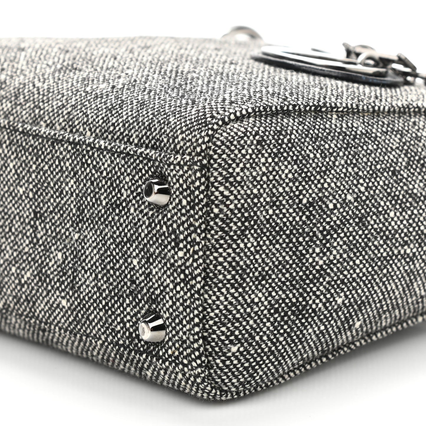 Tweed Mini Lady Dior Black