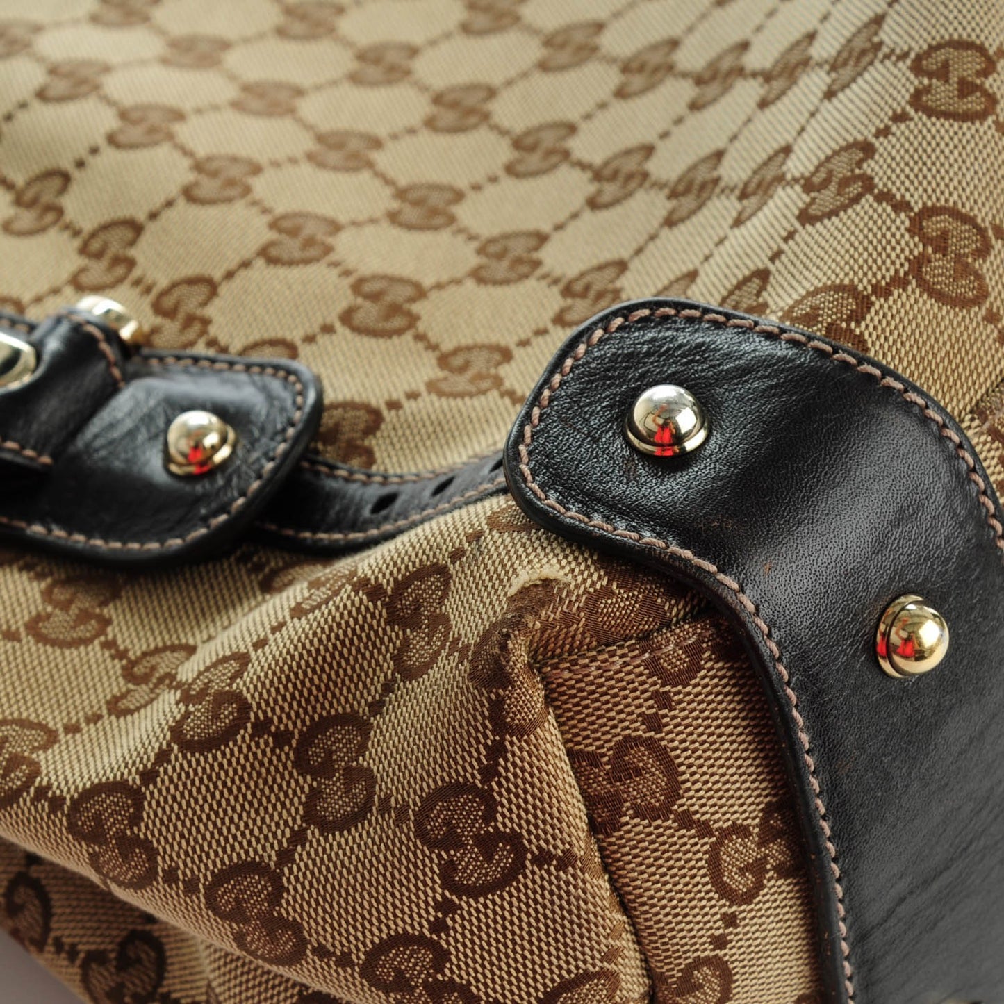 Monogram Small Pelham Shoulder Bag Dark Brown