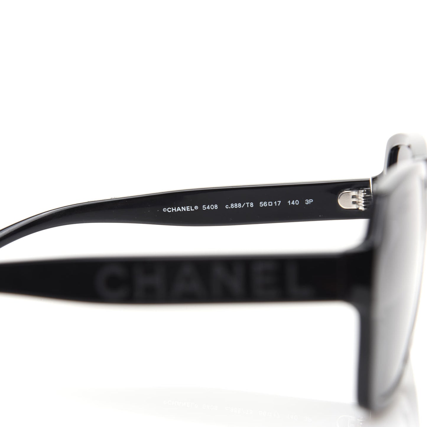 Acetate Polarized Square Sunglasses 5408 Black