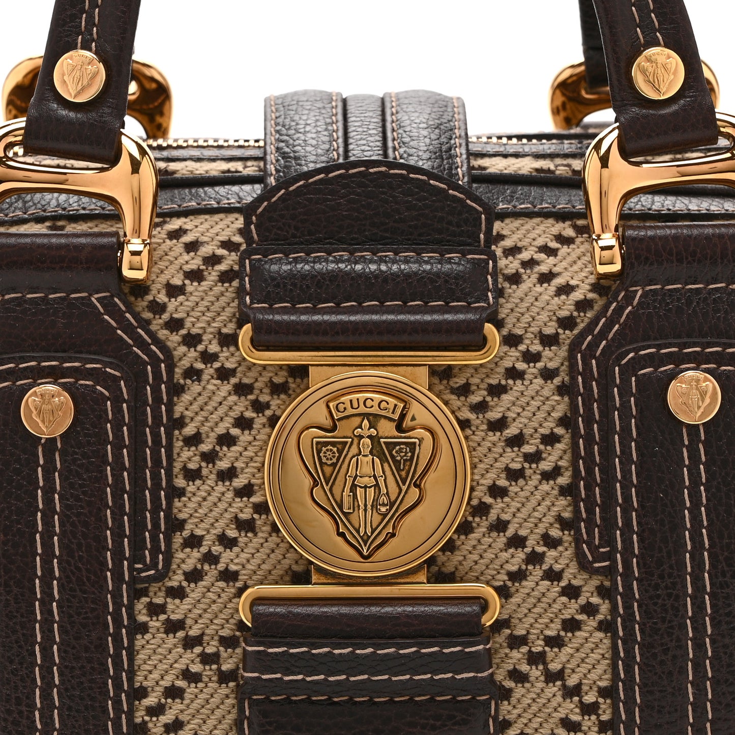 Monogram Medium Aviatrix Boston Ebony Brown