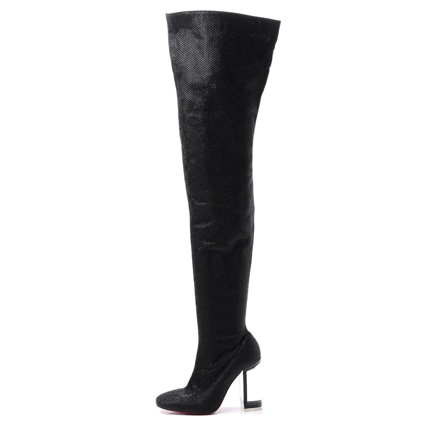 Glitter Diams New Gloria 100 Thigh High Boots 37 Black