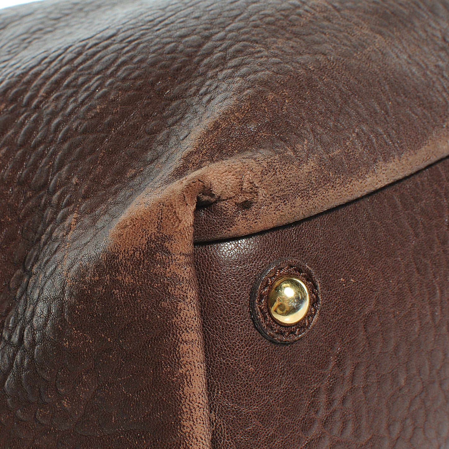 Pebbled Lambskin Medium Easy Sac Brown