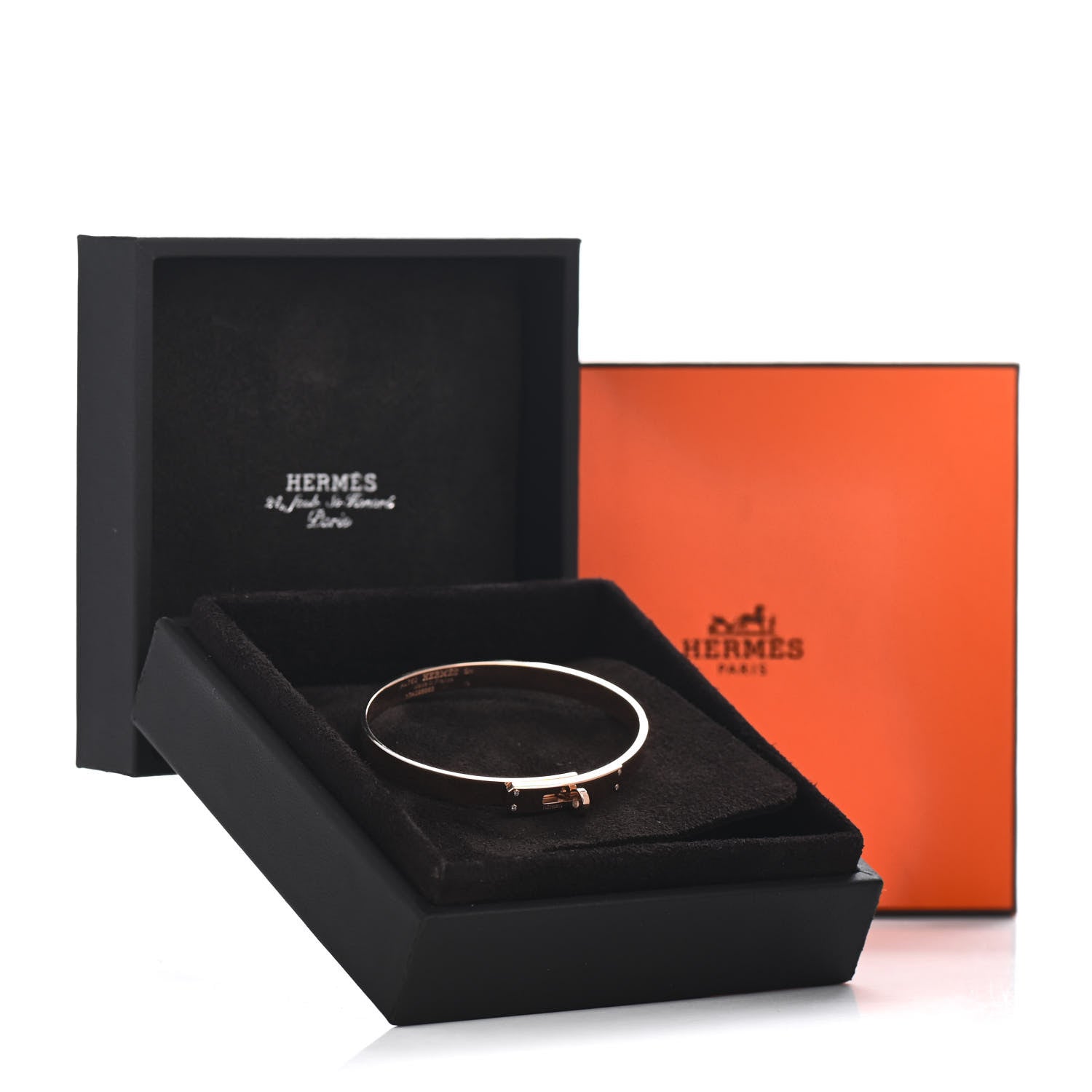 Hermes 18K Rose Gold Diamond PM Kelly Bracelet SH 5 of 5