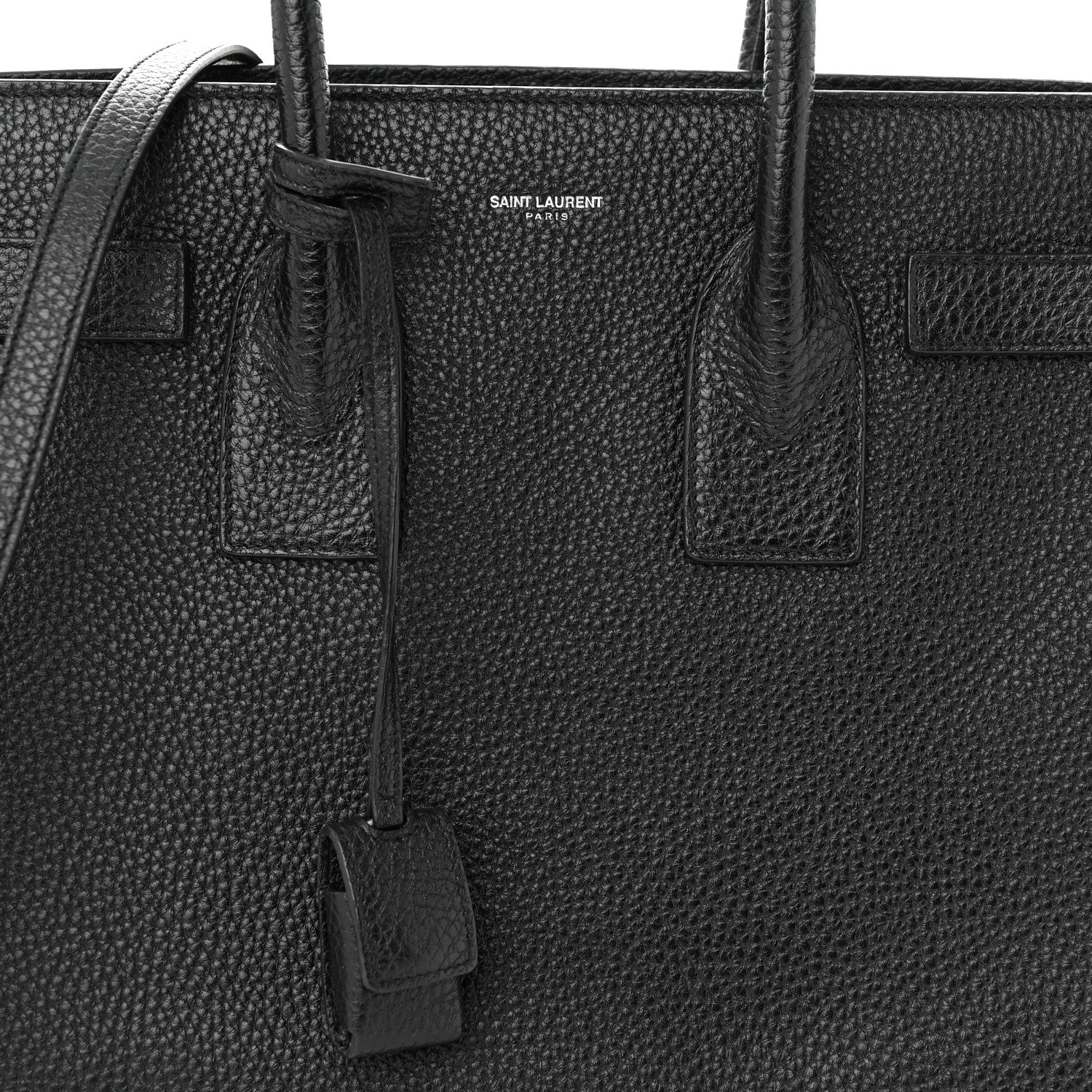 Saint Laurent Grained Calfskin Small Sac De Jour Black 8 of 10