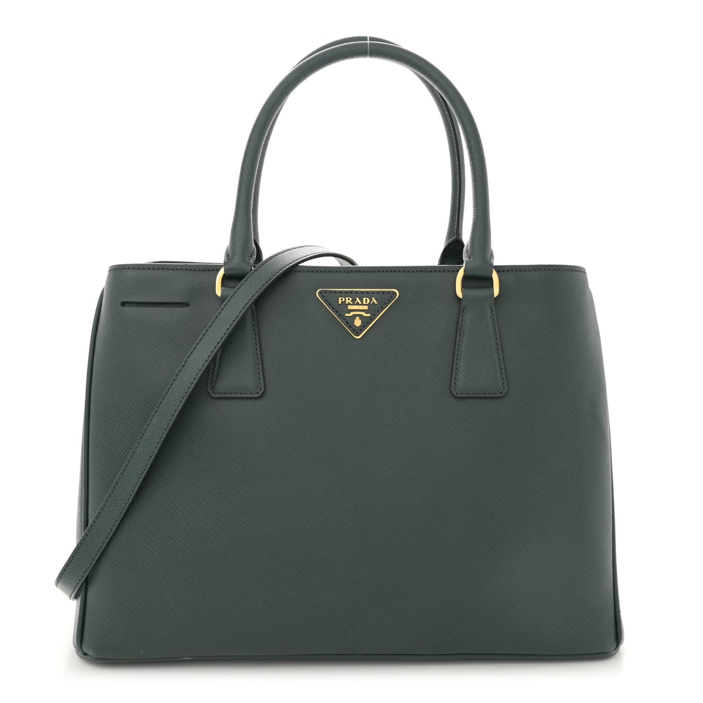 Saffiano Lux Medium Tote Smeraldo