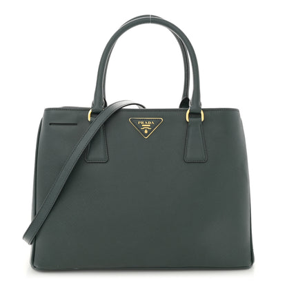 Prada Saffiano Lux Medium Tote Smeraldo 1 of 13