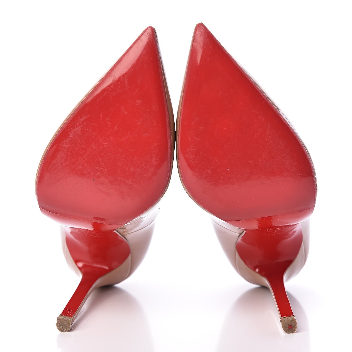 Christian Louboutin Patent Pigalle 120 Pumps 38.5 Nude 5 of 11