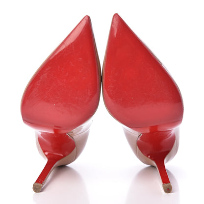 Christian Louboutin Patent Pigalle 120 Pumps 38.5 Nude 5 of 11