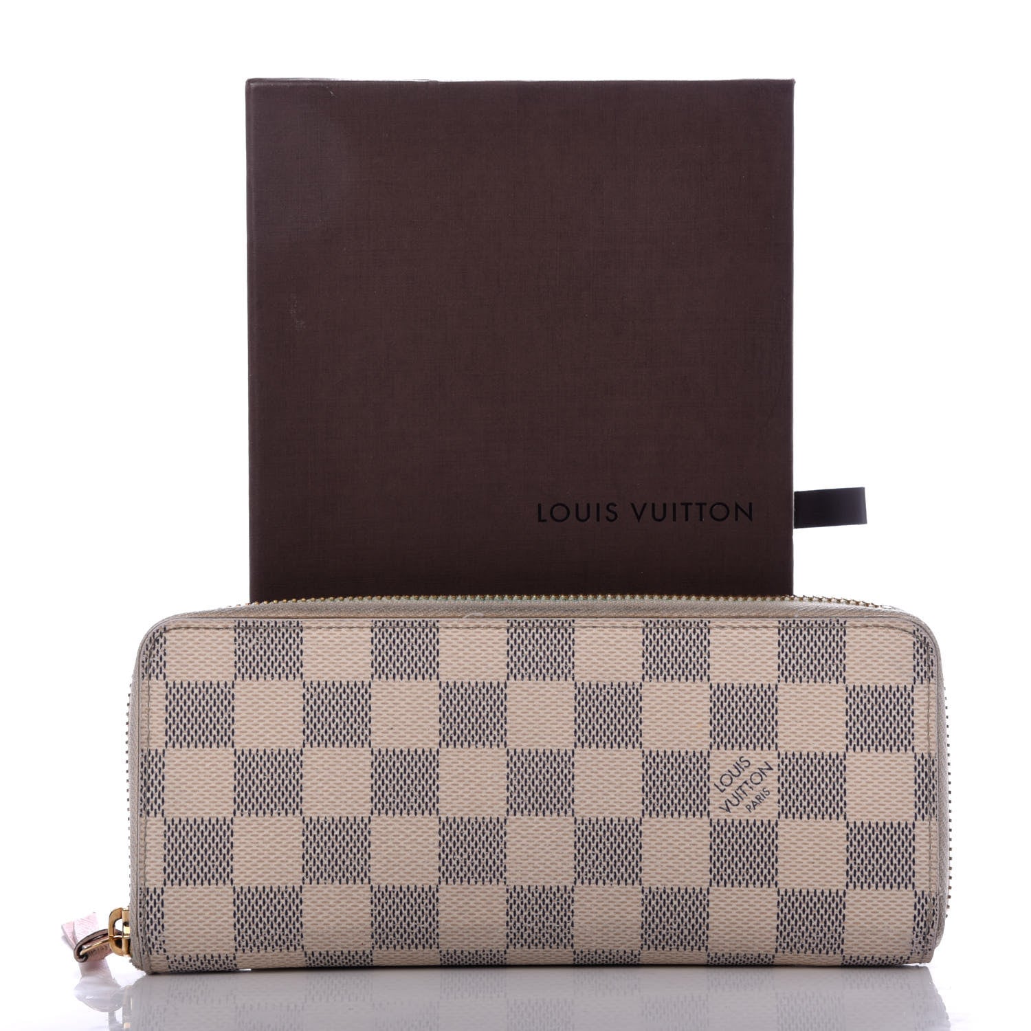 Louis Vuitton Damier Azur Clemence Wallet Rose Ballerine 8 of 8
