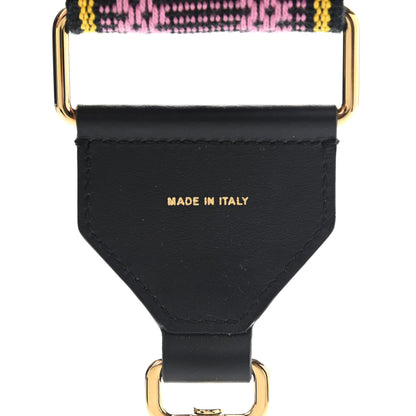 Fendi Cannete Ribbon Poly Vitello Century Logo Adjustable Strap You Lollipop Limon Black 4 of 5