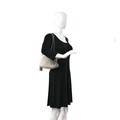 Gucci Pebbled Calfskin Small Soho Bowler Off White 2 of 15