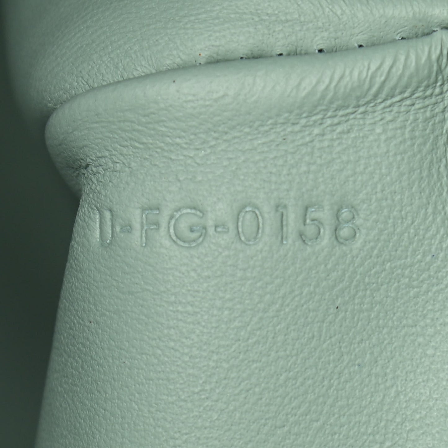 Plastic Bag with Cloudy Lambskin Solo Zip Pouch Clutch Lime