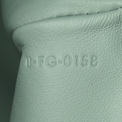 Celine Plastic Bag with Cloudy Lambskin Solo Zip Pouch Clutch Lime 9 of 13