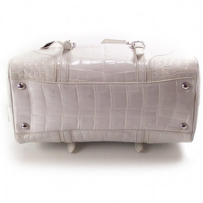 Prada Crocodile Frame Bowler White 4 of 13