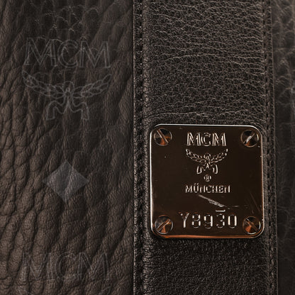 MCM Visetos Medium Liz Reversible Shopper Tote Black 7 of 17