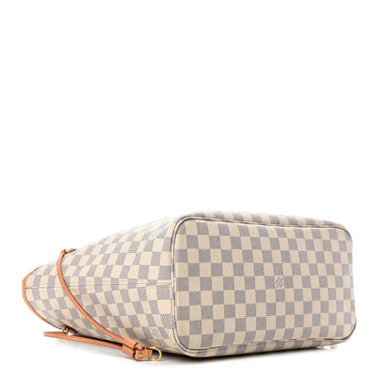 Louis Vuitton Damier Azur Neo Neverfull MM Rose Ballerine 3 of 7