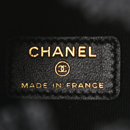 Chanel Denim Quilted Mood Mini Bucket With Chain Black Multicolor 6 of 11