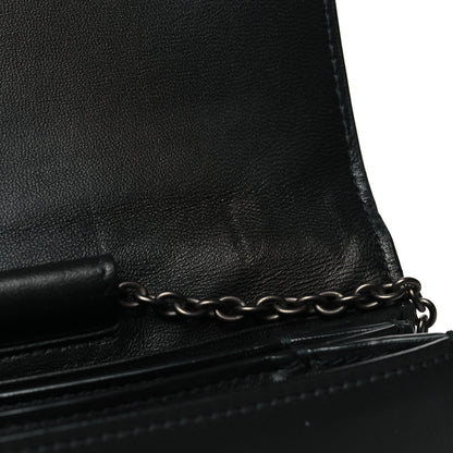 Bottega Veneta Metallic Nappa Intrecciato Chain Wallet Gold 13 of 15