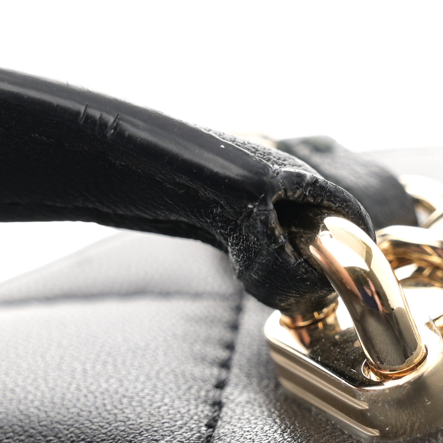 Chanel Lambskin Quilted Small Top Handle Vanity Case With Chain Black 13 of 14