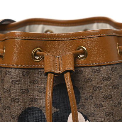 Gucci X DISNEY Mini Vintage GG Supreme Monogram Bucket Bag Beige Vintage Sun Oil 8 of 10