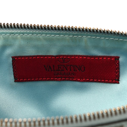 Valentino Garavani Vitello Large Rockstud Zip Pouch Sky Sorbet 6 of 11
