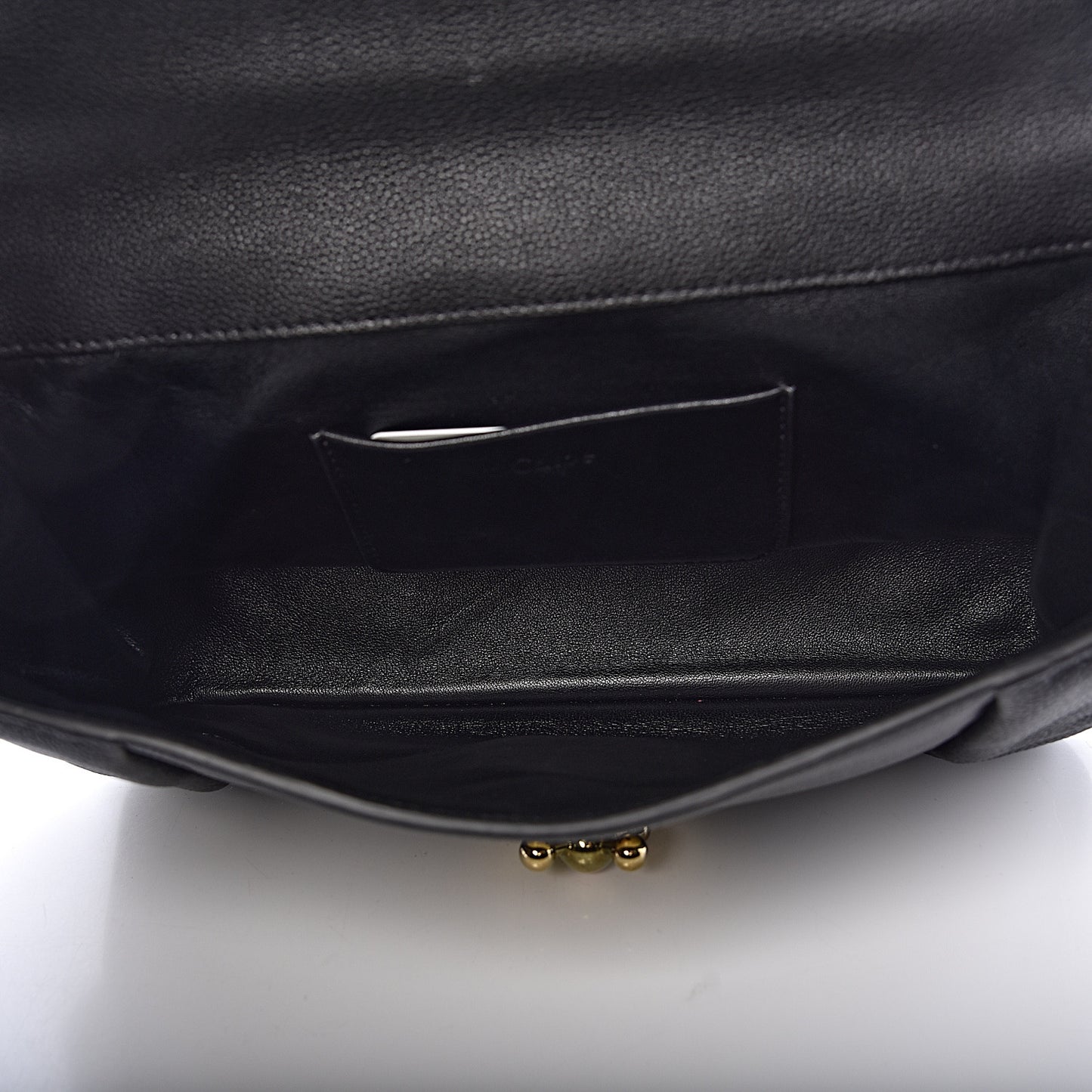 Calfskin Medium Elsie Shoulder Bag Black