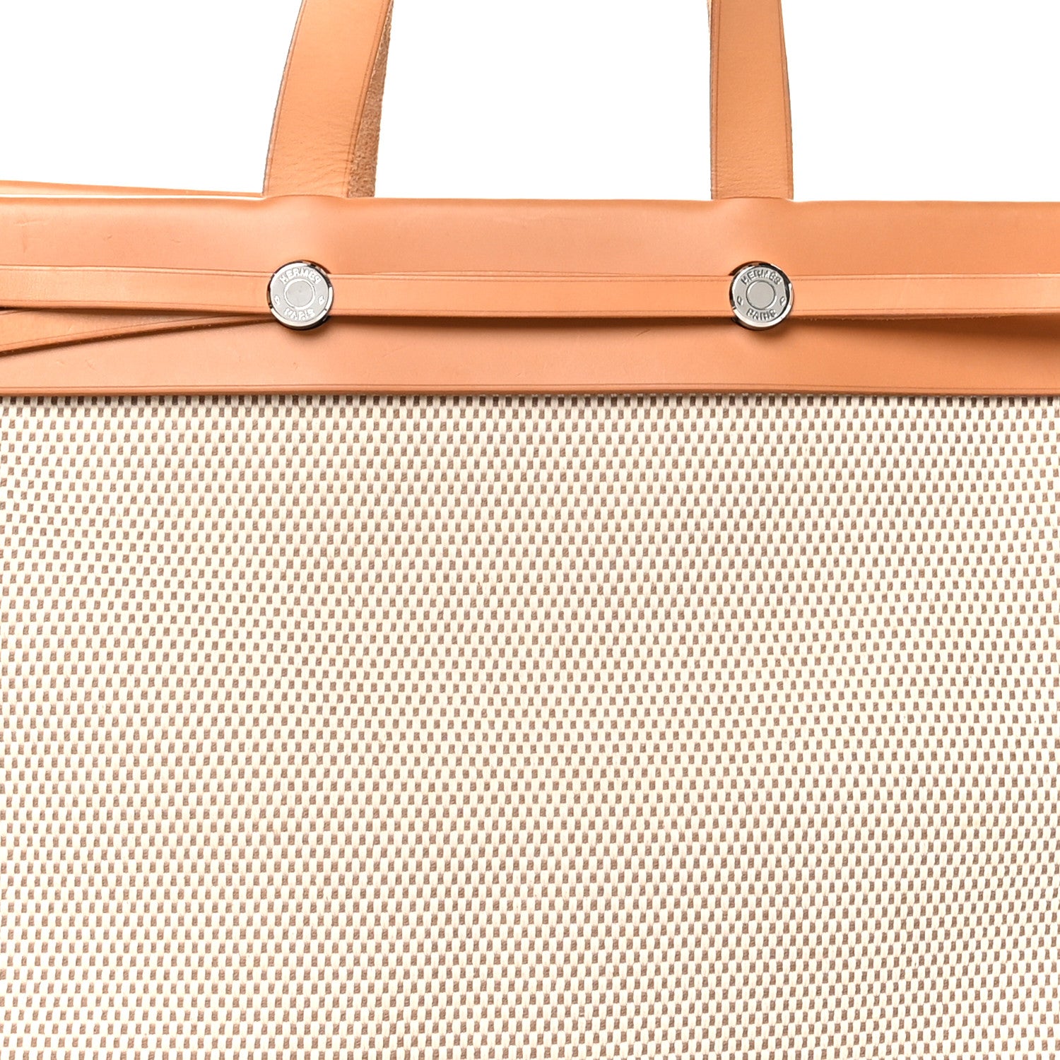 Hermes Toile Vache Hunter Herbag Cabas MM Natural 9 of 12