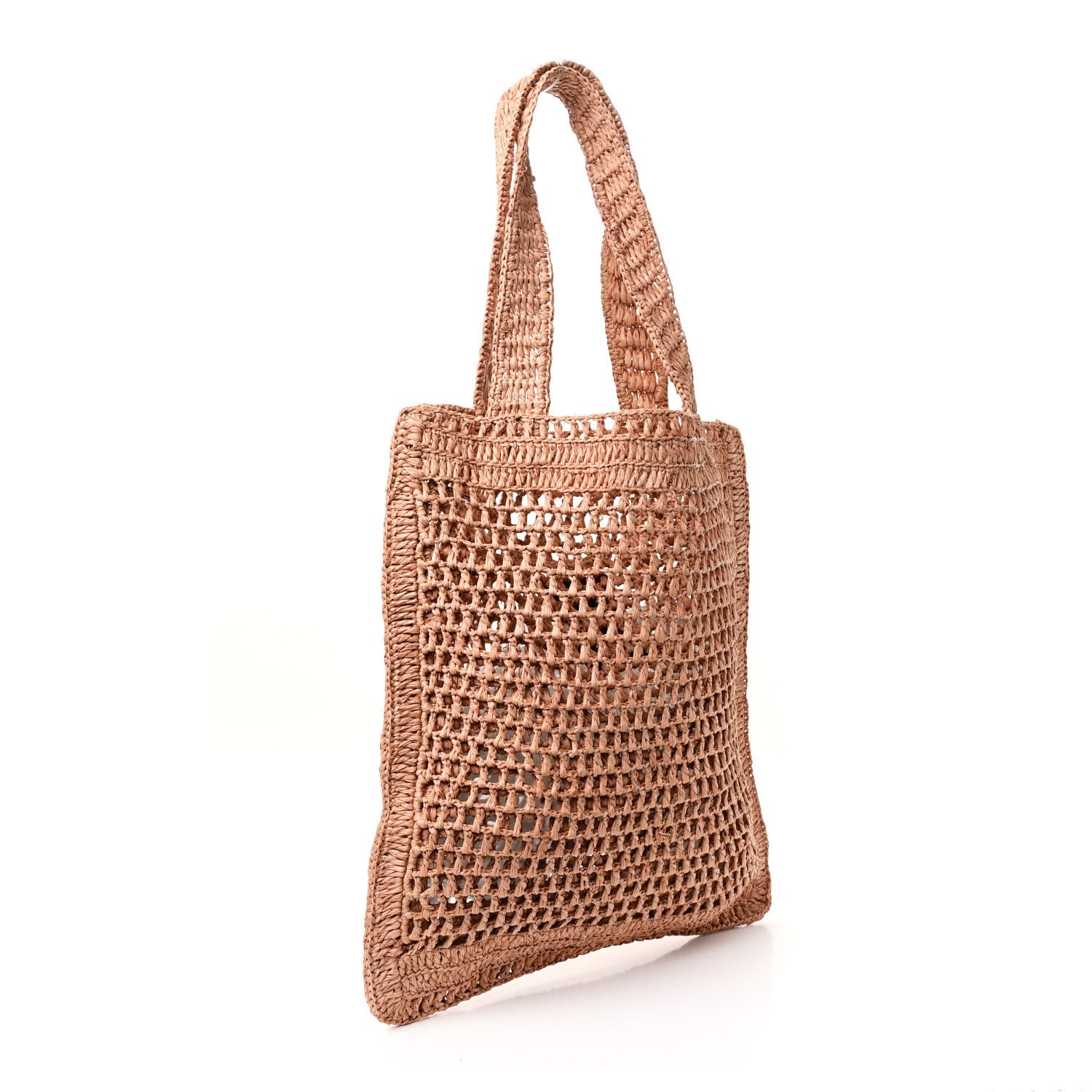 Chloe Raffia Summer Banana Tote Summery Beige 3 of 11