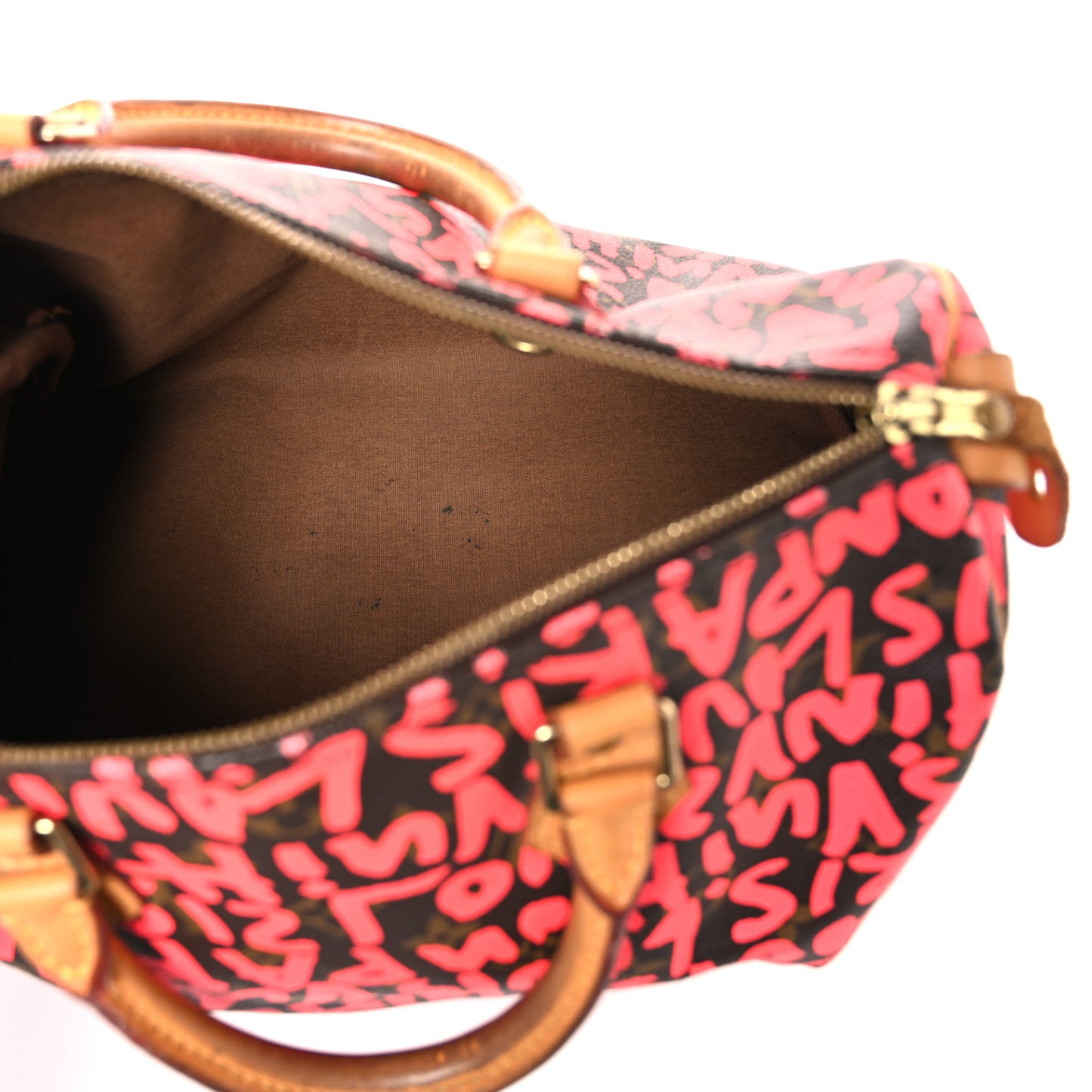 Monogram Graffiti Speedy 30 Fuchsia