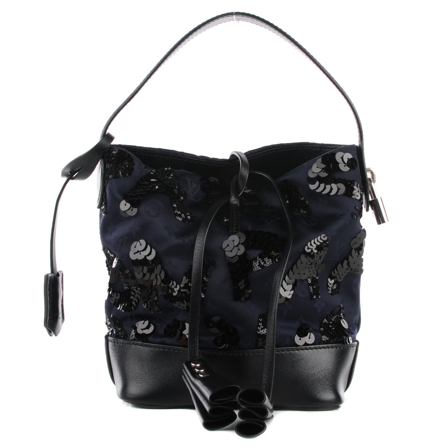 Monogram Jacquard Sequin NN14 Spotlight PM Navy