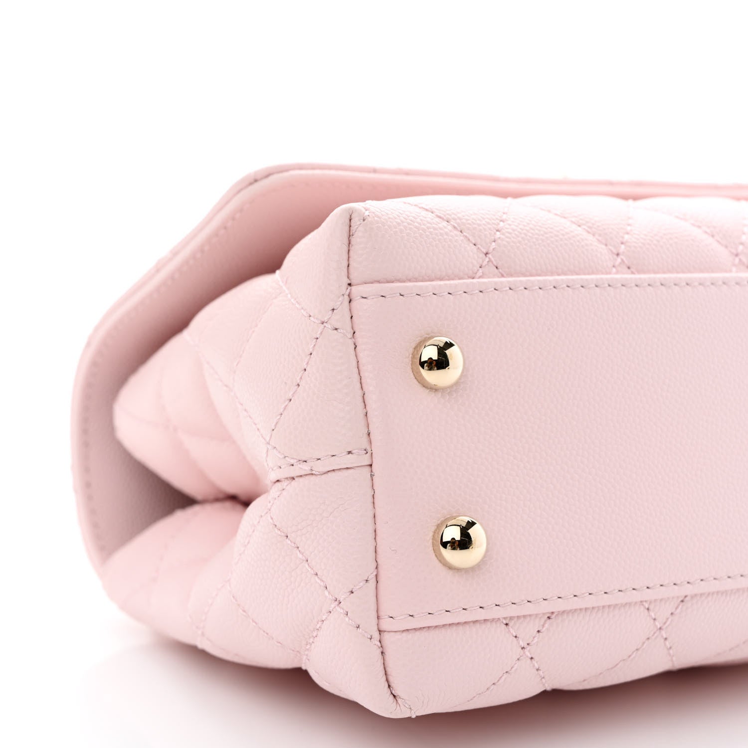 Chanel Caviar Quilted Mini Coco Handle Flap Light Pink 9 of 11