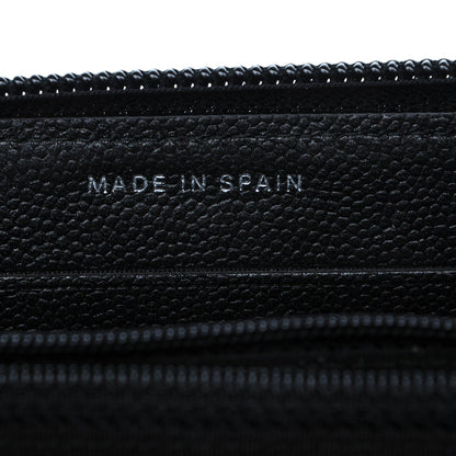 Chanel Caviar Quilted Boy Small Zip Around Wallet So Black 5 of 7