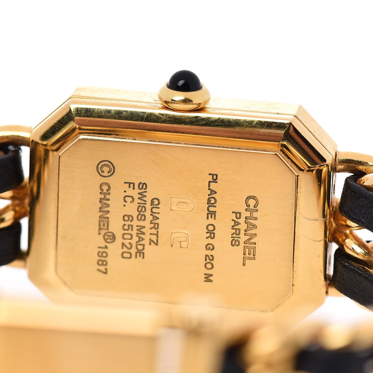 Chanel Stainless Steel Lambskin 20mm Chain Premiere Quartz Watch Gold M 5 of 5