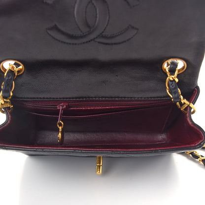 Chanel Lambskin Quilted Mini Square Flap Black 5 of 9