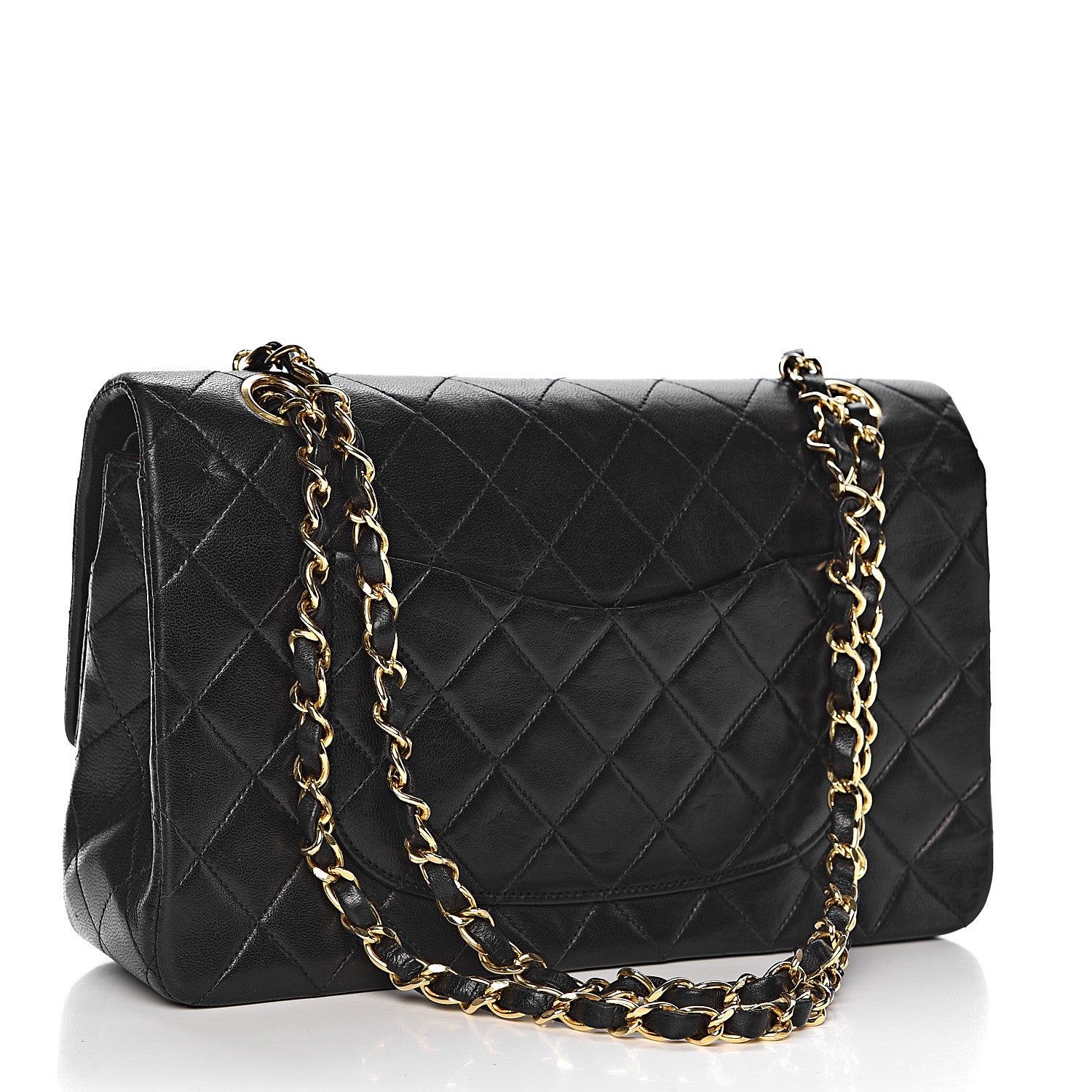 Chanel Lambskin Quilted Medium Double Flap Black 3 of 13
