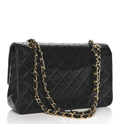 Chanel Lambskin Quilted Medium Double Flap Black 3 of 13