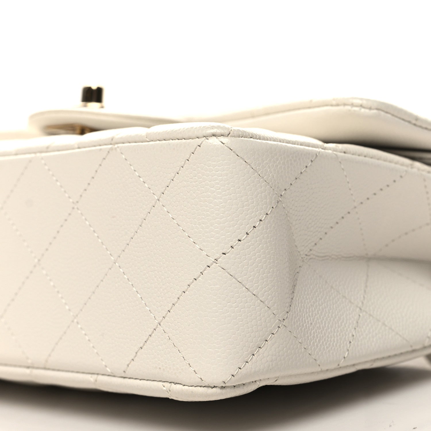 Chanel Caviar Quilted Small Double Flap White 10 of 10