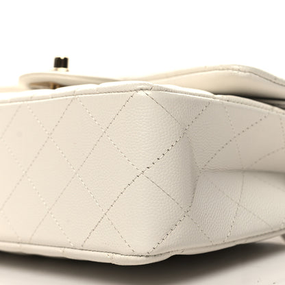 Chanel Caviar Quilted Small Double Flap White 10 of 10