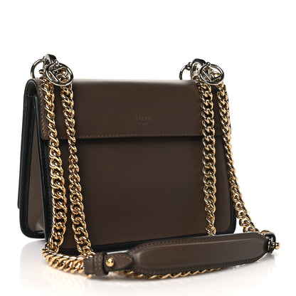 Fendi Vitello Century F is Fendi Bi-Color FF 1974 Embossed Small Kan I Shoulder Bag Maya Black 3 of 10