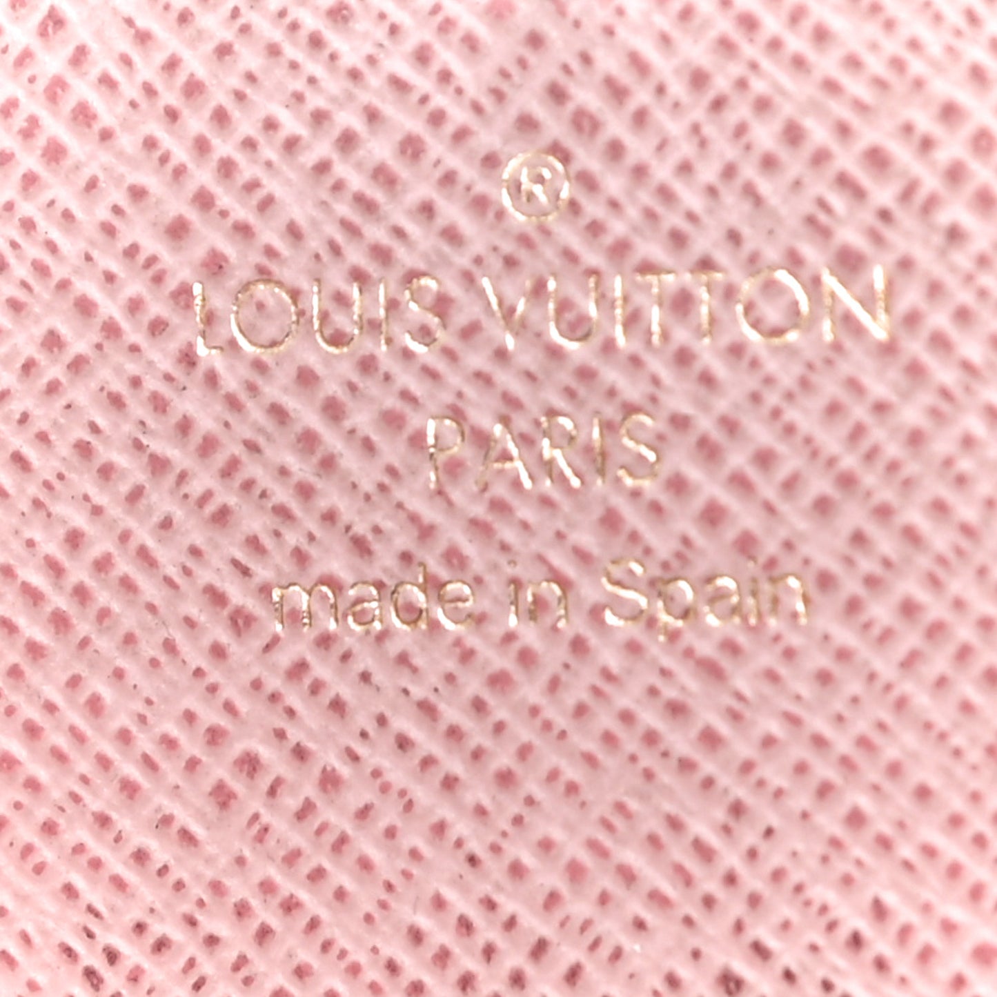 Damier Ebene Rosalie Coin Purse Rose Ballerine