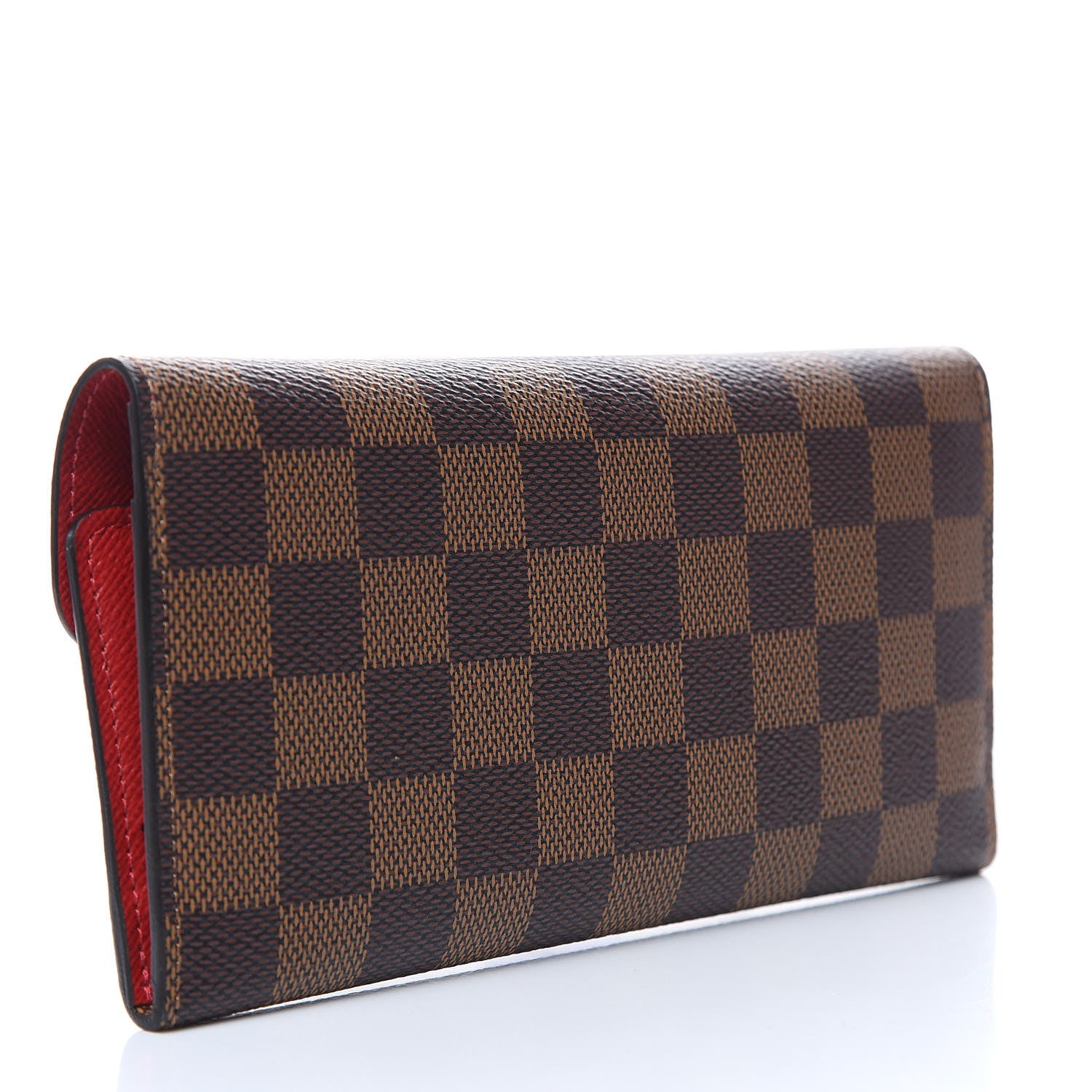 Louis Vuitton Damier Ebene Josephine Wallet Red 4 of 11