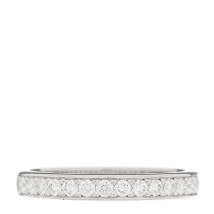 Cartier Platinum Diamond 2.6mm 1895 Wedding Band Ring 46 3.75 1 of 6