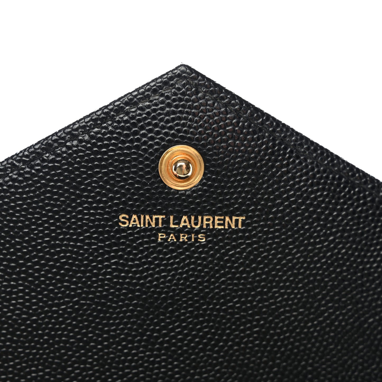 Grain De Poudre Matelasse Chevron Monogram Chain Wallet Black