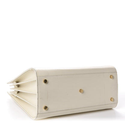 Saint Laurent Calfskin Small Sac De Jour Dove White 4 of 15